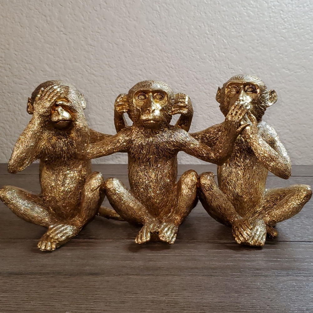 Sagebrook Home Three Wise Monkeys Figurine